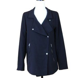 Aritzia Wilfred Mayet Jacket Black Utility Zipper Pockets Small Spring Fall D164